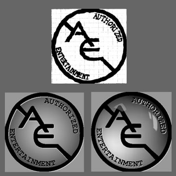 Authorized Entertainment logo evolution