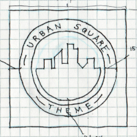 Urban Square logo sketch